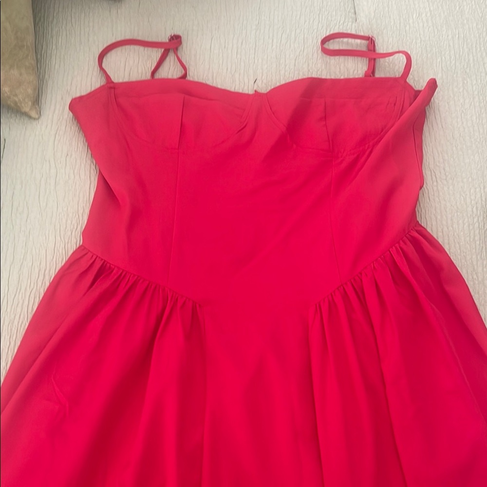 Red Strapless Dress